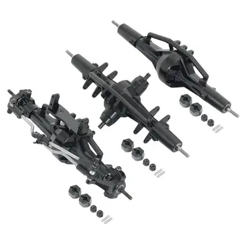 

LeadingStar Complete Front Middle Rear 6X6 Axle for SCX10 90021 90027 90028 1/10 RC Crawler Car Accessories