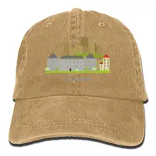 Tsdfcунисекс Маяк Хлопок Деним папа шляпа Регулируемая простая Кепка