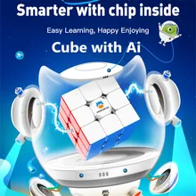 GAN Monster Go Ai I Magic Cube MG3 AI Stickerless APP Smart 3x3x3 Puzzle Speed cubi