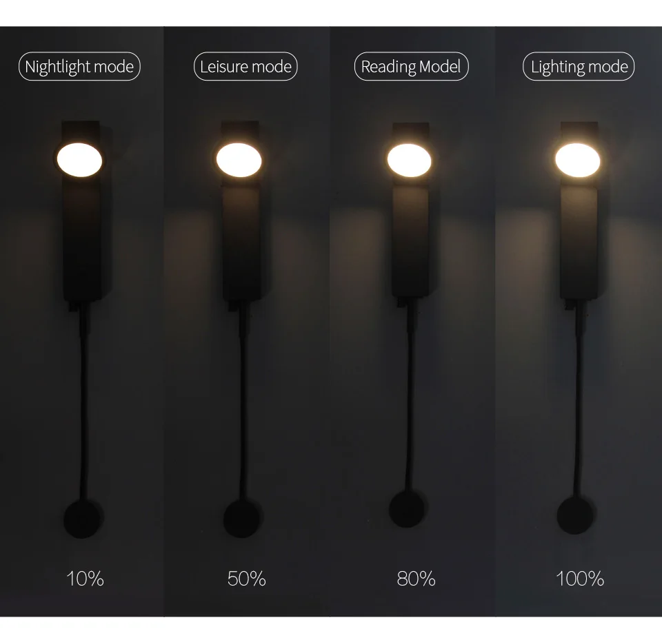 Aisilan скандинавский минималистичный прикроватный настенный светильник регулируемый светодиодный светильник для спальни креативный светильник уютный настенный светильник