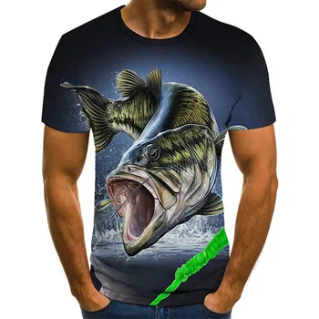 

2020 Fashion Many Style 3D Printed Tee Cool Men 3D Fish T-Shirt Hobby Carp Tshirt Oversized Hip Hop