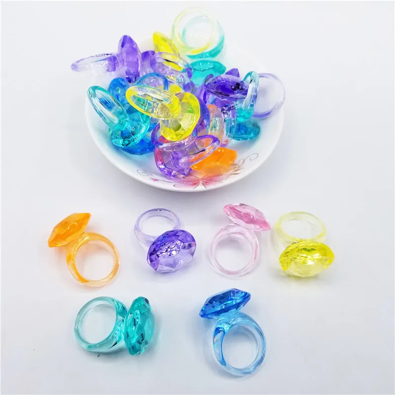 

5 Pieces 37*24mm Acrylic Crystal Plastic Diamond Ring Shape Pawn Pieces Chessman Game Pieces For Board Games Children Gift