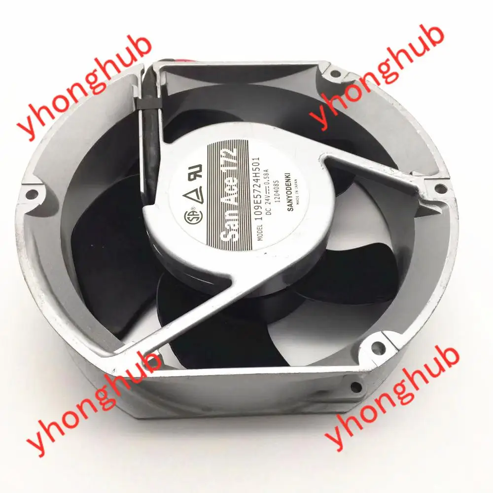 

Вентилятор для охлаждения сервера SANYO DENKI 109E57245H01 109E5724K5H01 DC 24V 1.3A 172x172x51 мм