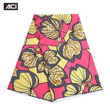 ACI полиэстер африканская восковая Ткань 6 ярдов/шт настоящая восковая африканская ткань Анкара голландский воск Tissu Africain