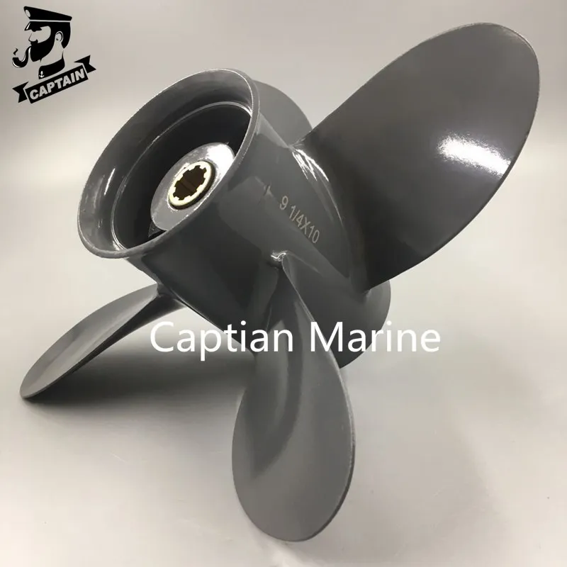 Captain Propeller 4 Blade 9 1/4X10 Fit Honda and Yamaha