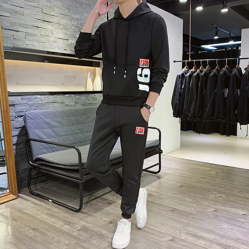 

Teenager Sports Set Men's Spring And Autumn Clothes Set Spring Set Korean-style Students Autumn Set Casual Sweatshirt
