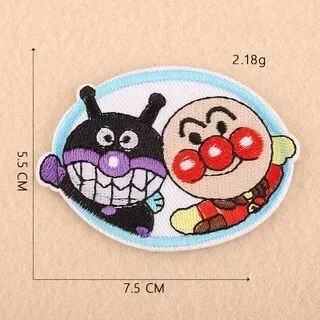11 Мультяшные комиксы Anpanman, нашивки с железной вышивкой, нашивки для одежды, Diy наклейки, аксессуары для одежды - Цвет: 11
