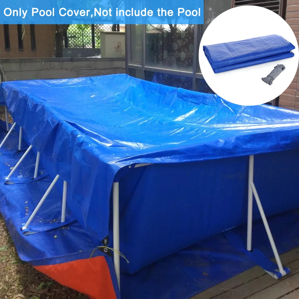 Rectangular Swimming Pool Cover UV-resistant Waterproof Durable Dust Cover N1A4