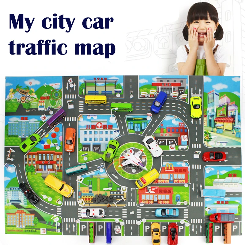 Car Play City Mat | Car Park Children | Children Toy | Car Playmat | Kids  Toys - Kids Toys Car - Aliexpress