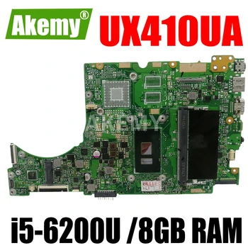 

SAMXINNO UX410UA Motherboard For ASUS UX410UQ UX410UQK UX410UV UX410U RX410U Laotop Mainboard with i5-6200U CPU 8GB RAM