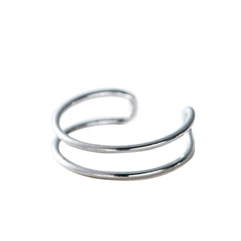 

New Silver 925 Layer Chains Rings for Women Lady Punk Vintage Open Antique Rings Statement Sterling Silver Jewelry Anillos