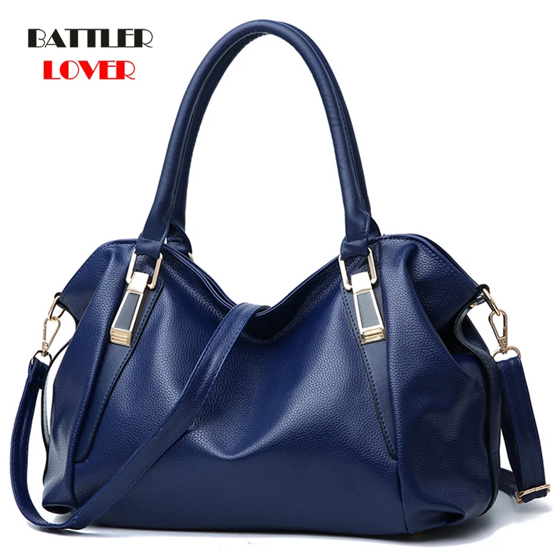 Women Shoulder Bags Solid Top-Handle Handbag Ladies Pu Leather Tote Women