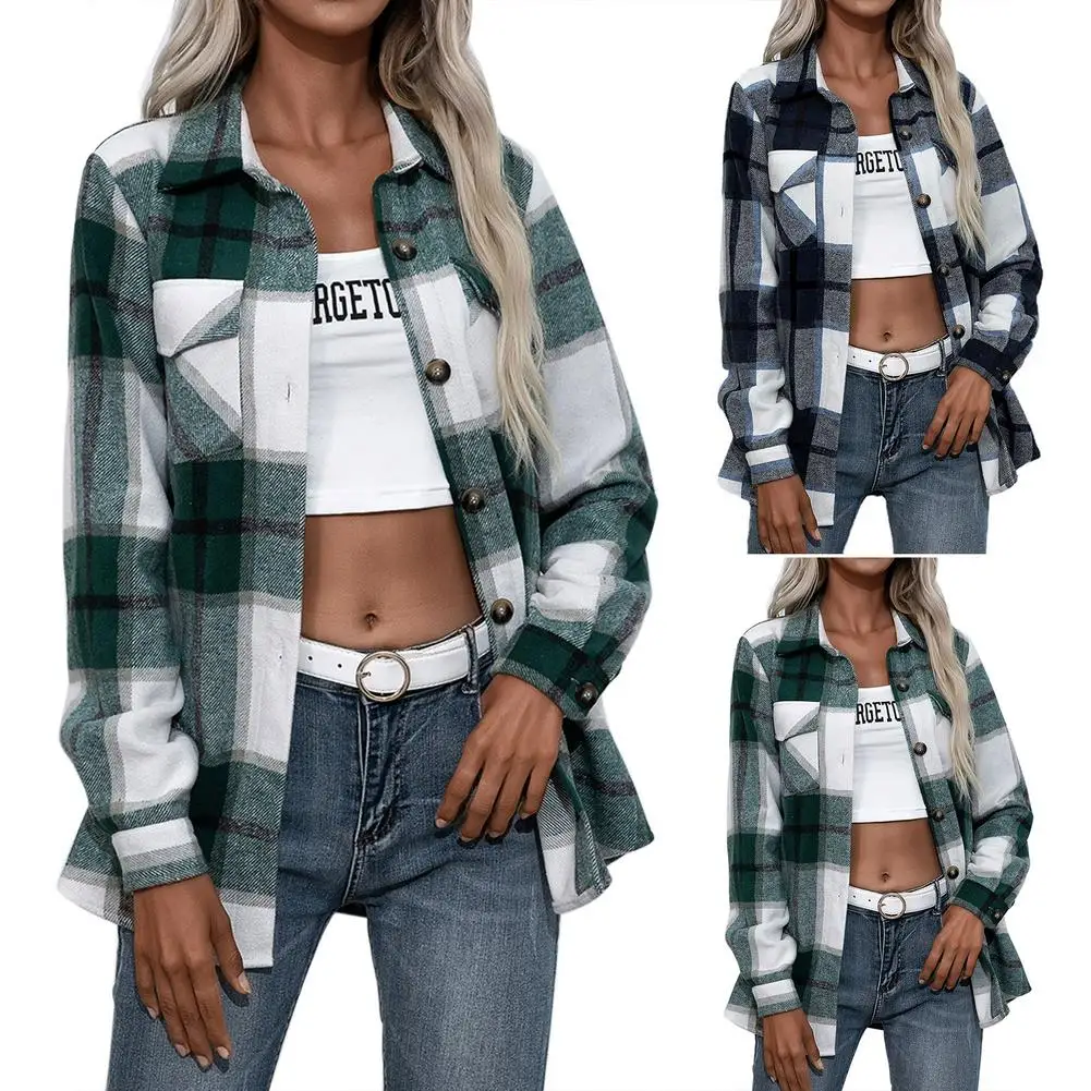 Casual Brand With Hooded Plaid Shirt women's Red Shirts Long Sleeves 2021 New Spring Autumn Plus 2