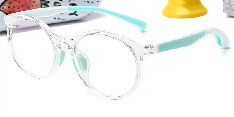 TR90 сверхлегкие оптические очки рамы дети прозрачные глаза очки рамки для детей близорукость очки для девочек мальчиков очки студентов - Цвет оправы: C8