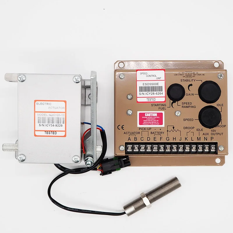 Привод 1 ADC120 12 V/24 V 1 ESD5500E регулировка скорости и 1 3045572 датчик 1 комплект регулятора дизельного генератора