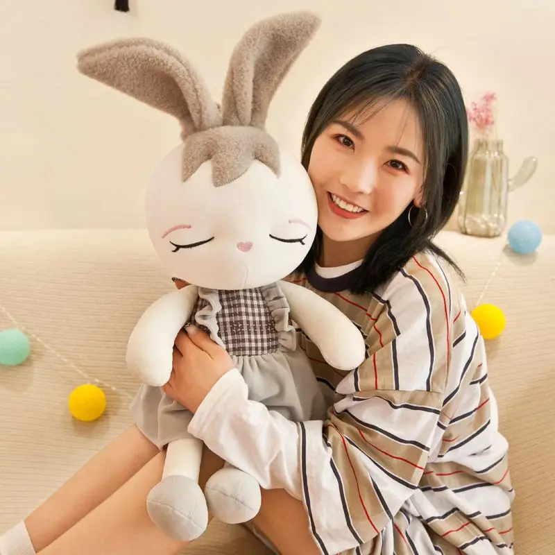 1PC 50cm Kawaii Cartoon Rabbit Plush Toy Bunny With Skirt Doll Soft Stuffed Doll Kids Girls Birthday Christmas Gift Sleeping