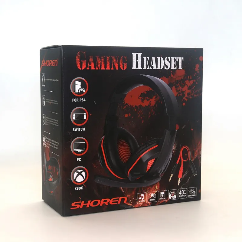 Gaming Headset casque Wired PC Stereo Earphones Headphones with Microphone for Xbox One Laptop Tablet Gamer