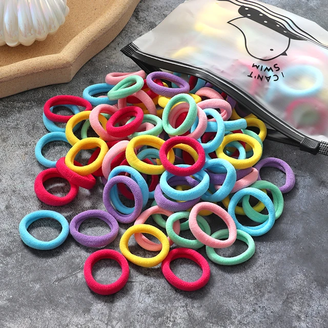 60/100pcs/Set Elastic Hair Bands Girls Hair Accessories 6