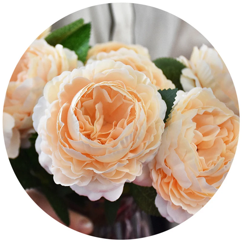 Поддельные цветы 3 головы искусственные украшения Гортензия орнамент лаконичный