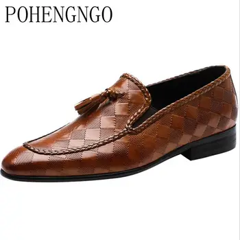 

2020 New Mens Casual Shoe Genuine Leather Luxury Handmade Office Formal Wedding Party Design Vintage Retro Custom Loafer Shoes