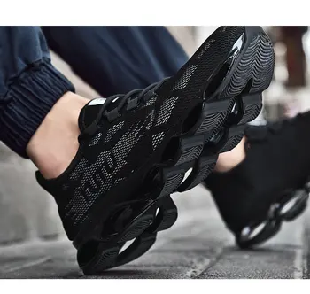 

SOLI2 2019 Hot Sports Casual Shoes Men Shock Absorption Breathable Running Shoes sneakers Plus Size 36-45 Men Shoes S1101-1125