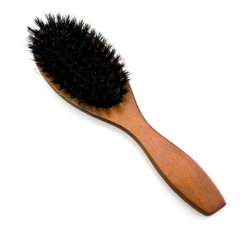 

Massage Comb Massage Paddle Boar Bristle Mini Size Beech Anti-Static Wooden Handle Hair Brush Styling Tool Durable Professional