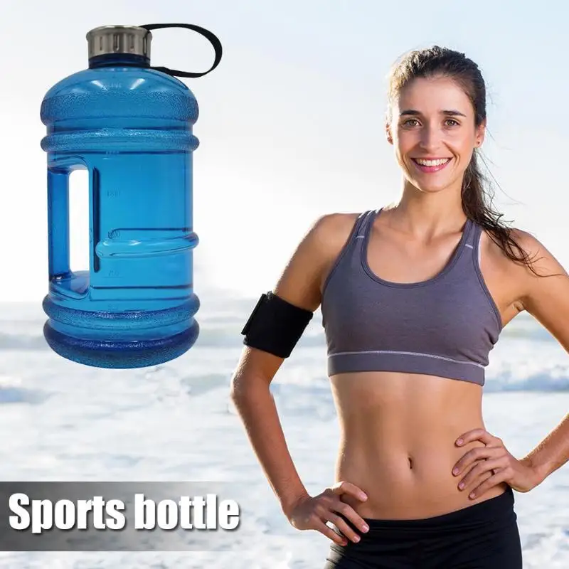 2.2L большая емкость бутылка для воды PETG BPA бесплатно ручка чайник питьевая бутылка для спортзала Фитнес Спорт на открытом воздухе Туризм Бег