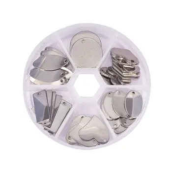 

Stainless Steel Pendant Heart Geometric Shape Handmade DIY Jewelry Accessories T4MD