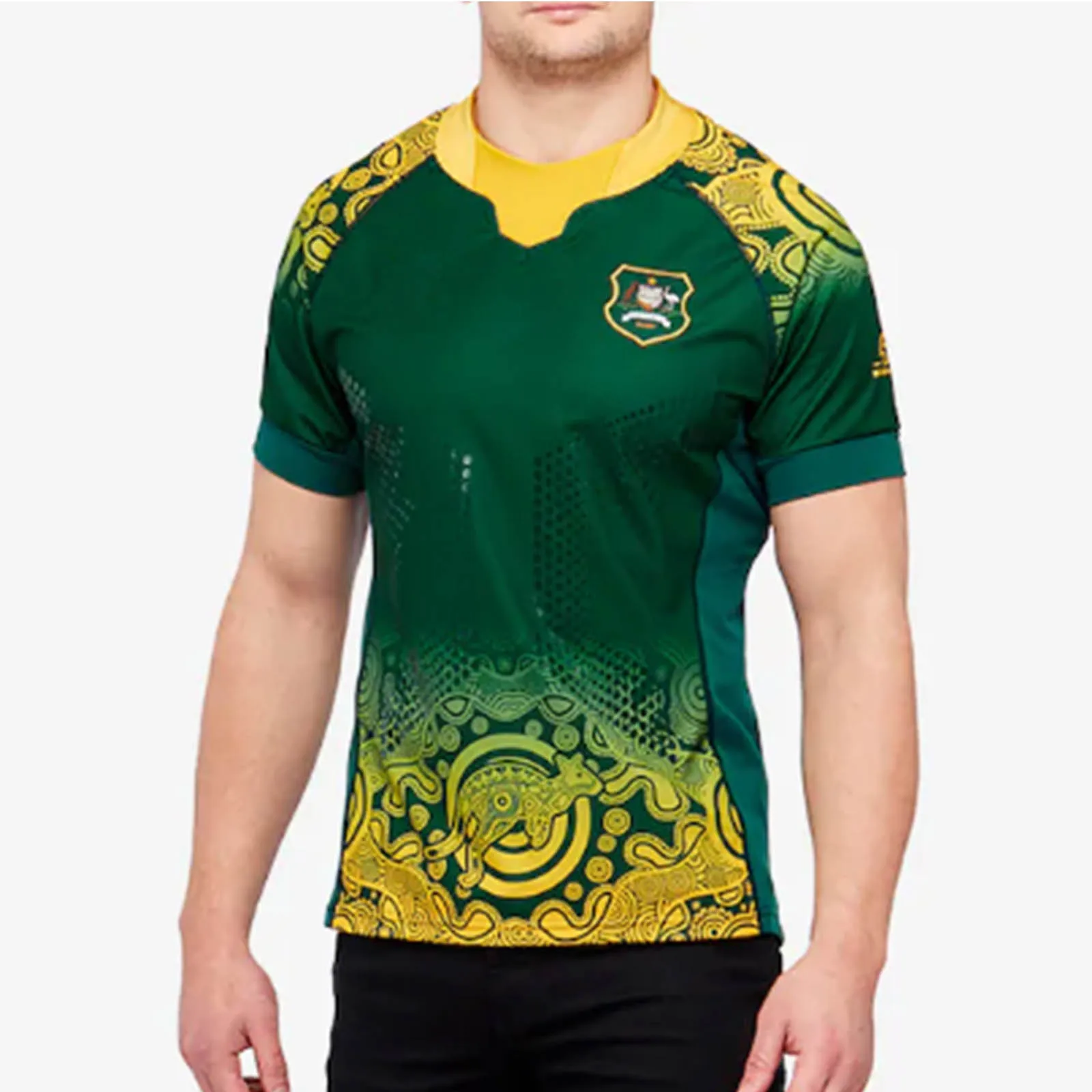 2019 RWC RESYO для Австралии RWC19 Альтернативная Реплика Рубашка Регби Джерси Спортивная рубашка S-5XL - Цвет: 2019 RWC