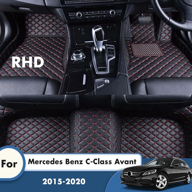 RHD автомобильные коврики для Mercedes Benz C класса Avant 2020 2019 2018 2017 2016 2015 авто аксессуары