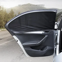 Pare soleil universel pour vitres arrière de voiture, 2 pièces, 120x55cm, couverture Anti UV Automobile, rideau en maille, accessoires pare soleil 
