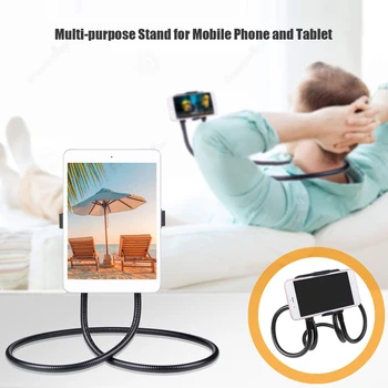 

Necklace Bracket Bed Lazy Hanging Neck Flexible Mobile Phone Holder for iPhone Tablet Base Lazy Mobile Phone Bracket