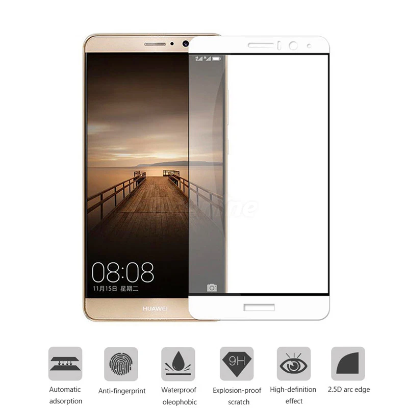 Защитная пленка Onenine 4D для huawei mate 9 закаленное стекло защита экрана из углеродного