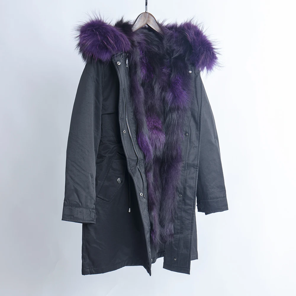 new winter coat women parka real fur lining real fox fur collar hooded real fur coat hooded thick warm waterproof parkas