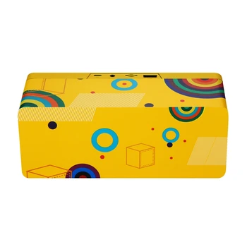 

Stereo Subwoofer Bluetooth Speaker FM Radio Portable Speakers Mp3 Play Super Bass Loudspeaker Computer Column Yellow