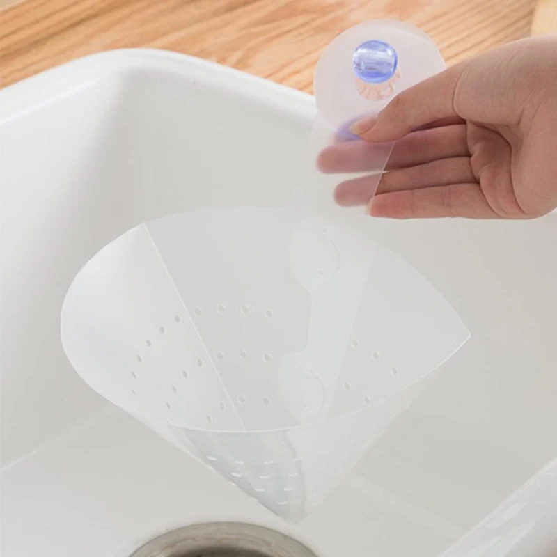 Self-Standing Stopper Kitchen Anti-Blocking Device Foldable Filter Simple Sink Recyclable Collapsible Drain Filter