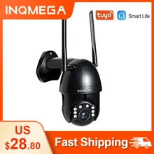 

INQMEG TUYA Smart Life WiFi IP Camera 1080P Outdoor PTZ Camera Wireless CCTV security Waterproof Cam Support Google Home Alexa