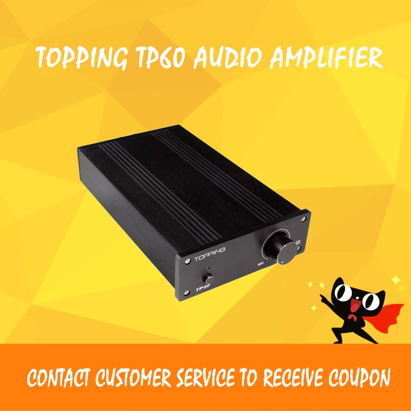 Верхушка TP60 аудио усилитель hifi класса d усилитель 2,1 предусилитель усилитель мощности