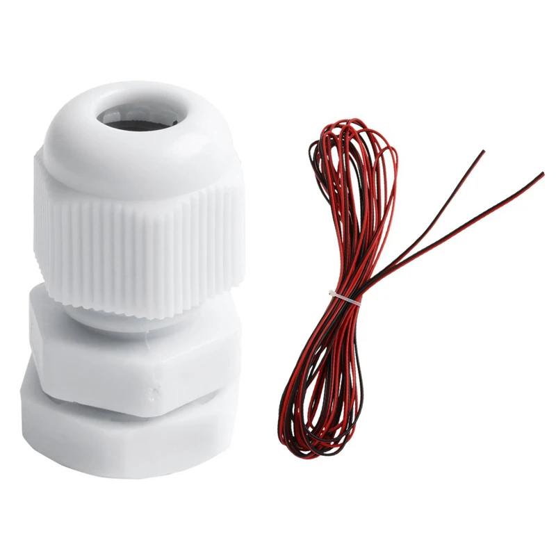 

25 Pieces PG7 Waterproof Connector 3.5-6mm Cable Glands White & 1Pieces 22 GAUGE 8M RED BLACK ZIP WIRE AWG CABLE POWER GROUND ST