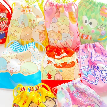 

1PC Sumikko Gurashi Melody Storage Package Bag Drawstring Bag Small Travel Women Small Cloth Bag Christmas Gift pouch