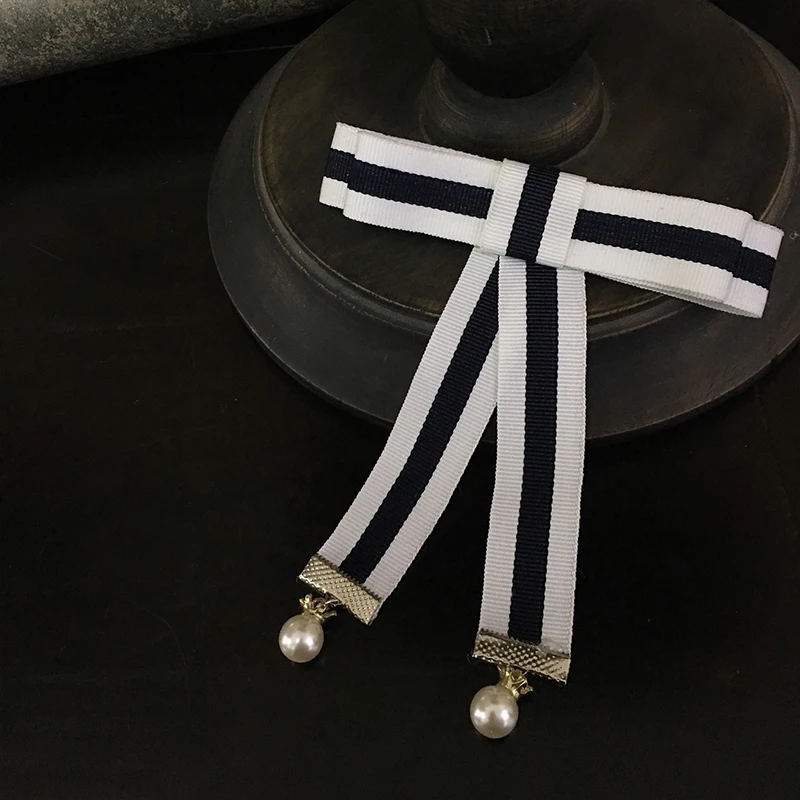 Ribbon Bowtie Галстук-платок с бантом из ленты для мужчин и женщин, деловые, свадебные, Клубные, вечерние, пиджак с бабочкой, сплав, стразы, кристалл, Униформа, заколки, галстук-бабочка - Цвет: Ribbon Bowtie