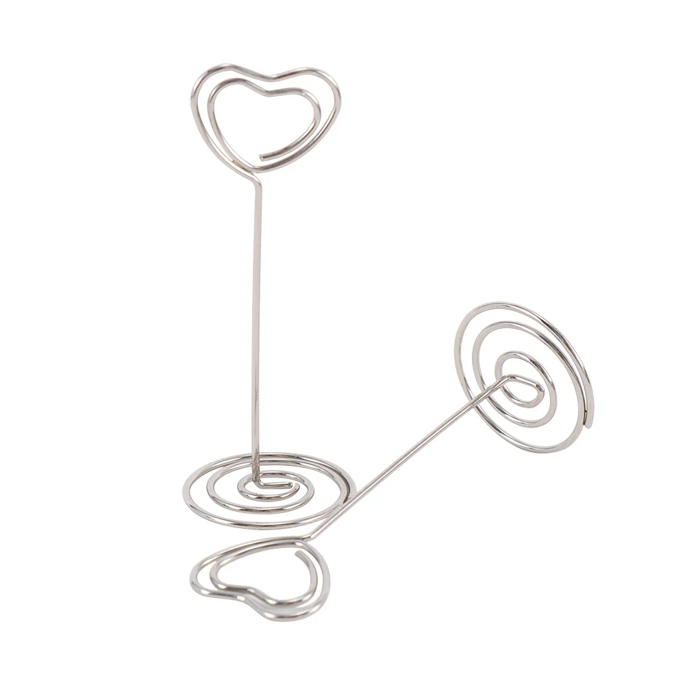 10 шт./компл. сердца форменные зажимы свадебной место держатель для карт стол для заметок Memo держатели клипы Сообщение