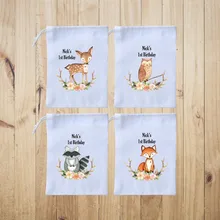 Персонализированная сумка с животными для фермы 12 шт.-Подарочная сумка для фермы на день рождения-Подарочная сумка на заказ для фермы-Детские Сумки на день рождения-Персонализированная сумка