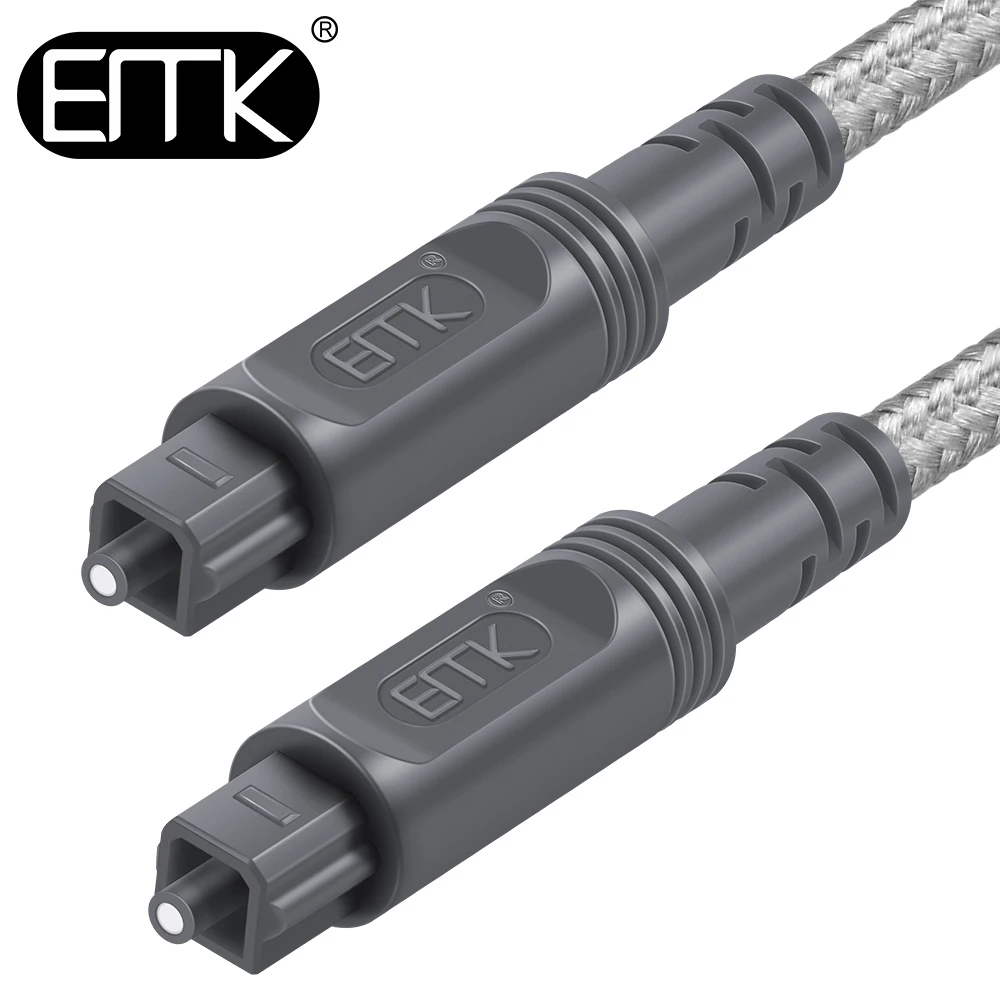 Цифровой оптический аудиокабель EMK 5 1 КАБЕЛЬ Toslink м 2 3 8 10 15 кабель SPDIF для DVD Xbox 360