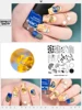 1pc Nail Art Stamping Plate Nature 037 Ginkgo biloba Pattern Stamping Plate Rectangle Template Nail Art Image Decoration Stencil 2
