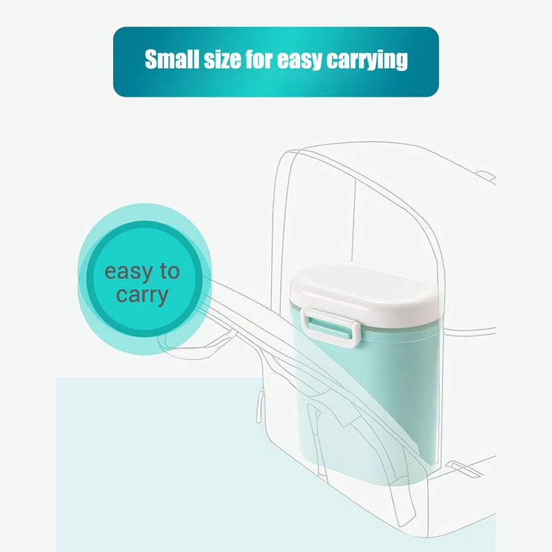 Baby Food Storage Containers Portable Milk Powder Dispenser Free Spoon