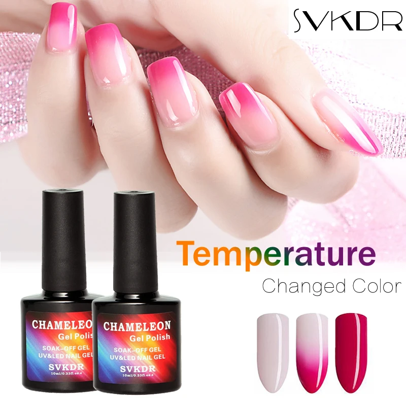 Stock Price 10ml Temperature Change Color Nail Gel Polish Soak Off UV Long-lasting Varnish for Art DIY | Красота и здоровье