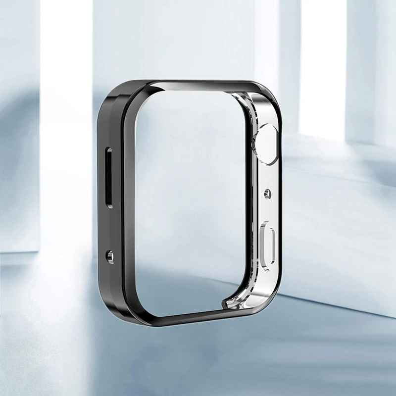 TPU чехол для часов, мягкий чехол для часов, защитный чехол для Xiaomi Watch, черная пленка