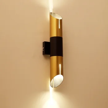 

Postmodern Nordic Bedside Gold Wall Light Loft Hotel Aisle LED Wall Lamp Bathroom Dining Room Wall Sconce Lighting Fixture