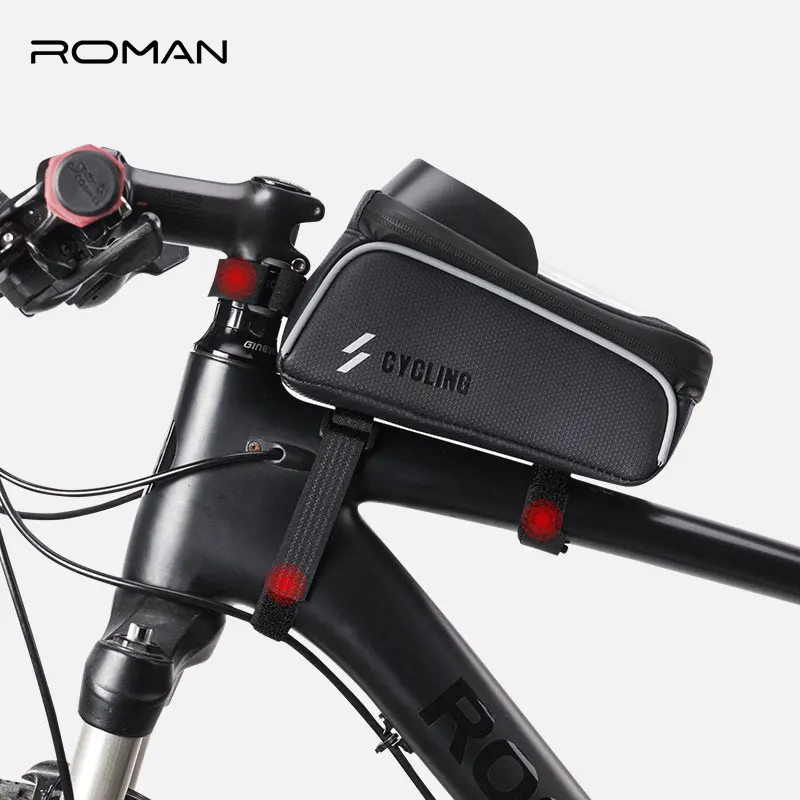 Mountain Bike Phone Holder 6.0 inch Waterproof Smart Mobile Cell Phone Mount Bracket Bicycle Handlebar GPS Stand Phone Holder